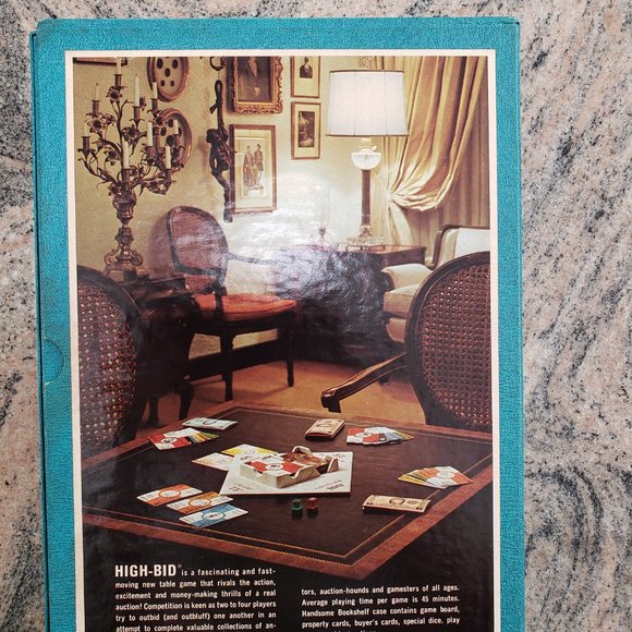 [GREAT Condition] Vintage "HIGH-BID The Auction Game" COMPLETE 3M Bookshelf Game - Picture 7 of 8